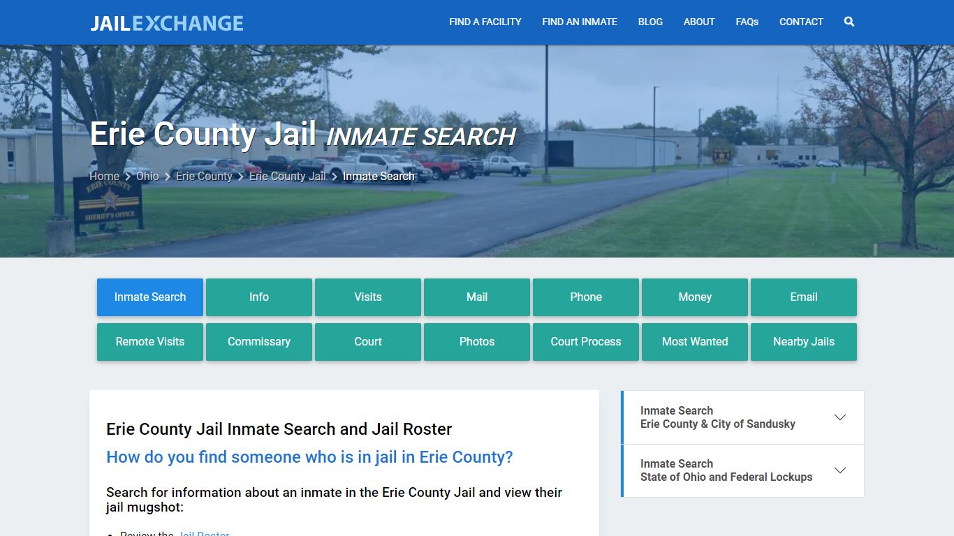 Inmate Search: Roster & Mugshots - Erie County Jail, OH